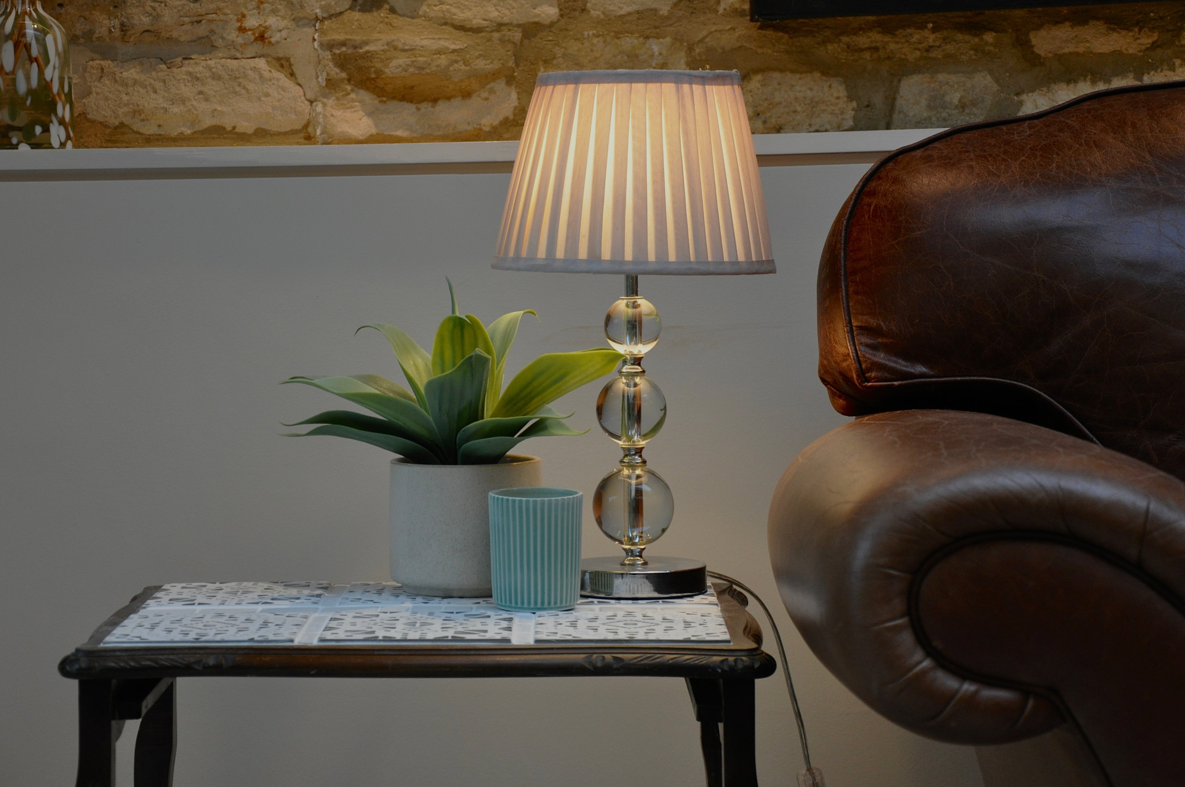 Ceramic Tiled Side Table