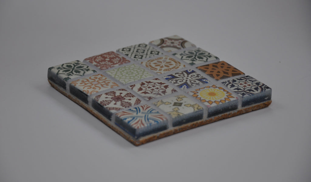 Multicolour Mosaic Tiled Coaster
